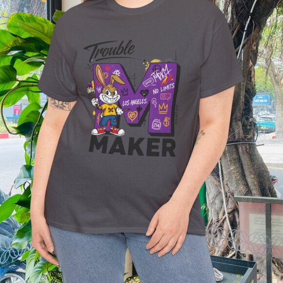 Trouble Maker Unisex Heavy Cotton Tee - Picture 1 of 7